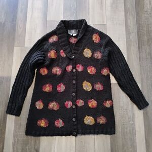 Peruvian collection button up sweater